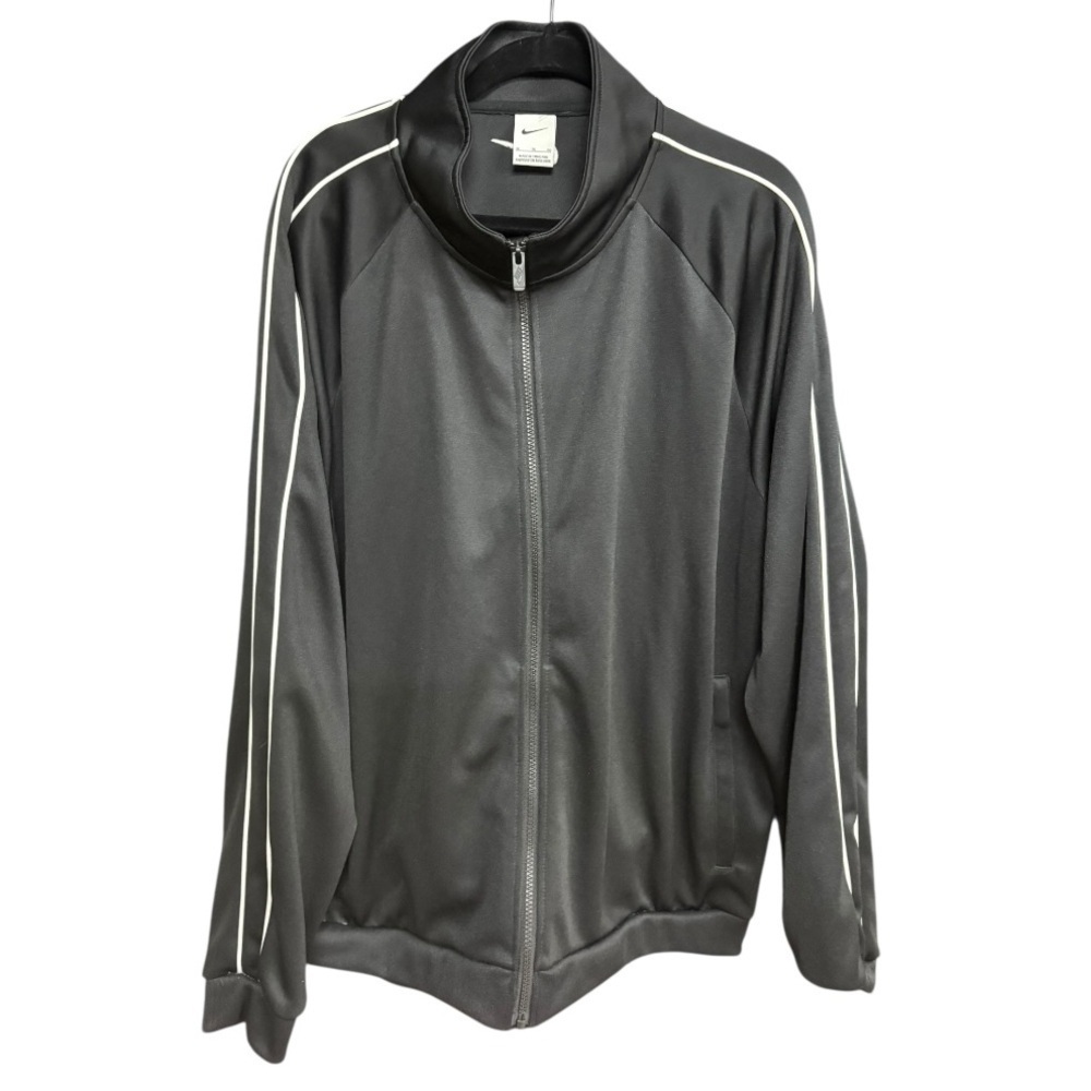 Nike Black Jacket With White Piping Sports Wear Jacket I Size: XL